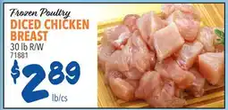 Restaurant Depot Frozen Poultry Diced Chicken Breast offer