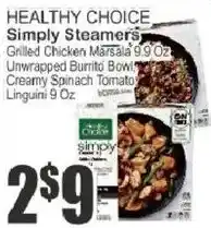 Key Food Healthy Choice Simply Steamers offer