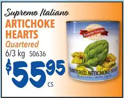 Restaurant Depot Supremo Italiano ARTICHOKE HEARTS Quartered offer