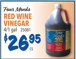 Restaurant Depot Four Monks RED WINE VINEGAR offer