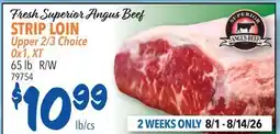 Restaurant Depot Fresh Superior Angus Beef STRIP LOIN offer