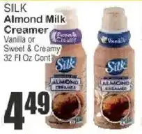 Key Food Silk almond milk creamer offer