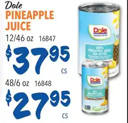 Restaurant Depot Dole PINEAPPLE JUICE offer