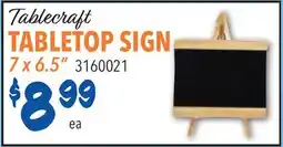 Restaurant Depot Tablecraft TABLETOP SIGN offer