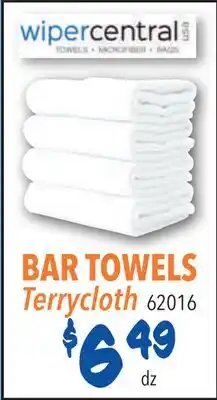 Restaurant Depot BAR TOWELS Terrycloth 62016 offer