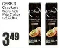 Key Food Carr's crackers original table water crackers offer