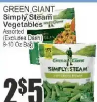 Key Food Green Giant simply steam vegetables assorted offer