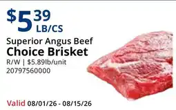 Restaurant Depot Superior Angus Beef Choice Brisket offer