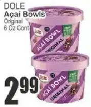 Key Food Dole acai bowls offer