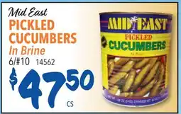 Restaurant Depot Mid East PICKLED CUCUMBERS In Brine offer