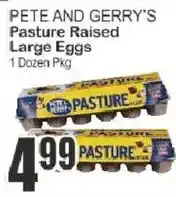 Key Food Pete and gerry's pasture raised large eggs offer