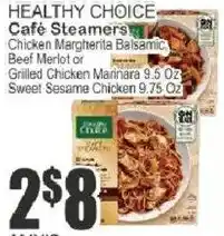 Key Food Healthy Choice Cafe Steamers offer