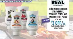 Restaurant Depot REAL INFUSED SYRUPS offer