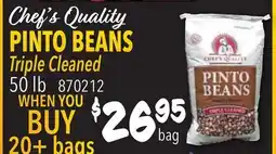 Restaurant Depot Chef's Quality PINTO BEANS offer