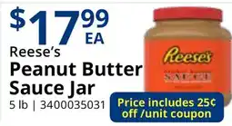 Restaurant Depot Reese's Peanut Butter Sauce Jar offer