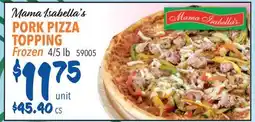 Restaurant Depot Mama Isabella's PORK PIZZA TOPPING offer