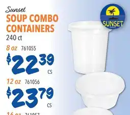 Restaurant Depot Sunset SOUP COMBO CONTAINERS offer