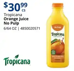 Restaurant Depot Tropicana Orange Juice No Pulp offer