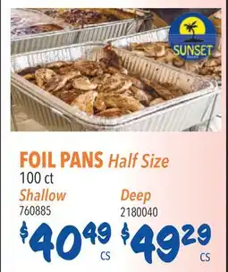 Restaurant Depot FOIL PANS Half Size offer