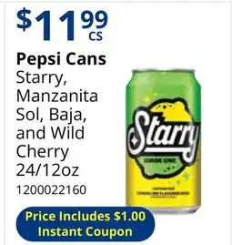 Restaurant Depot Pepsi Cans offer