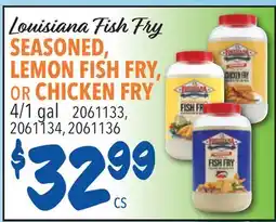 Restaurant Depot Louisiana Fish Fry SEASONED, LEMON FISH FRY, OR CHICKEN FRY offer