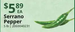 Restaurant Depot Serrano Pepper offer