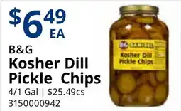 Restaurant Depot B&G Kosher Dill Pickle Chips offer