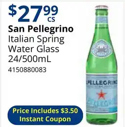 Restaurant Depot San Pellegrino Italian Spring Water Glass offer