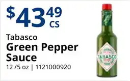 Restaurant Depot Tabasco Green Pepper Sauce offer