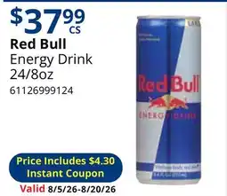Restaurant Depot Red Bull Energy Drink offer
