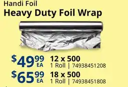 Restaurant Depot Handi Foil Heavy Duty Foil Wrap offer