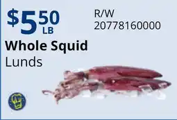 Restaurant Depot Whole Squid offer