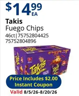 Restaurant Depot Takis Fuego Chips offer