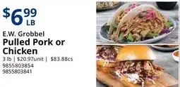 Restaurant Depot E.W. Grobbel Pulled Pork or Chicken offer