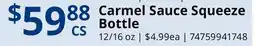 Restaurant Depot Carmel Sauce Squeeze Bottle offer