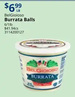 Restaurant Depot BelGioioso Burrata Balls offer