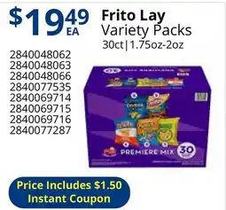Restaurant Depot Frito Lay Variety Packs offer