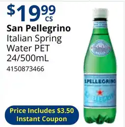 Restaurant Depot San Pellegrino Italian Spring Water PET offer