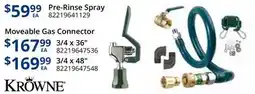 Restaurant Depot Pre-Rinse Spray, Moveable Gas Connector offer