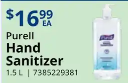 Restaurant Depot Purell Hand Sanitizer offer