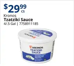 Restaurant Depot Kronos Tzatziki Sauce offer