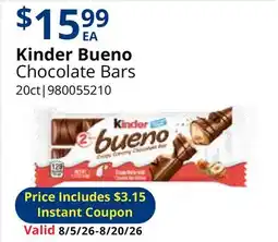 Restaurant Depot Kinder Bueno Chocolate Bars offer