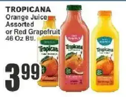Key Food Tropicana Orange Juice Assorted or Red Grapefruit offer
