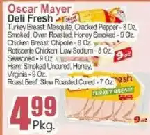 Key Food Oscar Mayer deli fresh offer