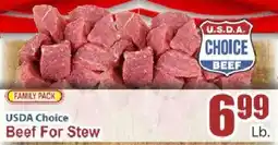 Key Food Usda Choice Beef For Stew offer