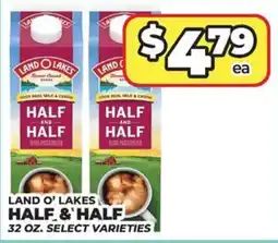 Price Cutter Land o' lakes half & half offer