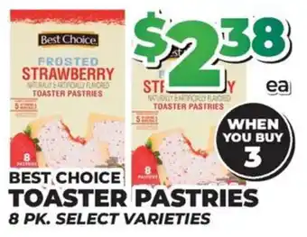 Best Choice toaster pastries