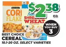 Price Cutter Best Choice cereal offer