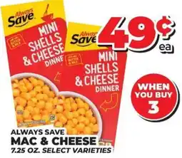 Price Cutter Always Save Mac & Cheese offer
