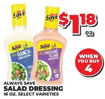 Always Save salad dressing